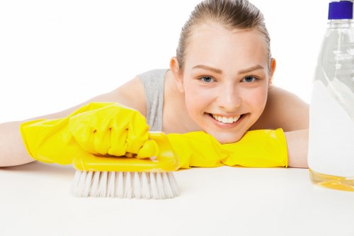 Professional oven cleaning service results in a tidy kitchen oven