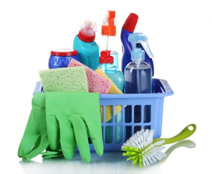 Tools used for streak-free window cleaning service